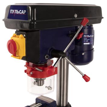 Станок сверлильный ПУЛЬСАР СС 400 (400Вт, 13мм, 5 скоростей, 580-2650 об/мин, 16 кг) + тиски