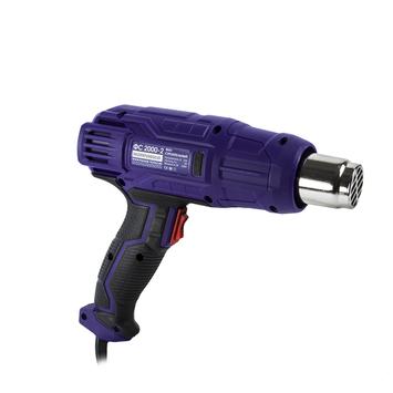 Строительный фен ПУЛЬСАР ФС 2000-2 (2000Вт, 350/600*C, 300/500л/мин, 0,8кг, коробка+4 насадки)