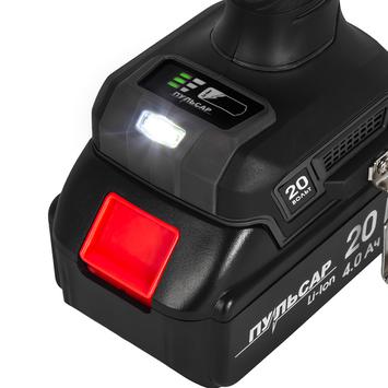 Дрель аккумуляторная безударная ПУЛЬСАР ДА 20- 70Б (20В, 70Нм, 13 мм, 2 акк, 4 Ач, з/устр., кейс)