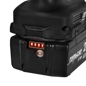 Дрель аккумуляторная безударная ПУЛЬСАР ДА 20-100Б (20В, 100Нм, 13мм, 2 акк, 4 Ач, з/устр., кейс)