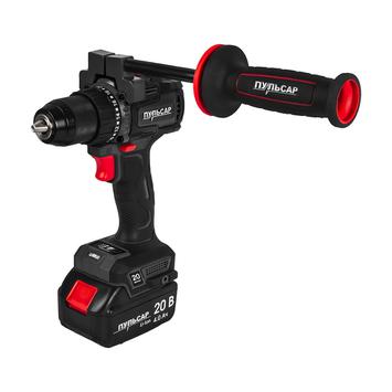 Дрель аккумуляторная безударная ПУЛЬСАР ДА 20-100Б (20В, 100Нм, 13мм, 2 акк, 4 Ач, з/устр., кейс)